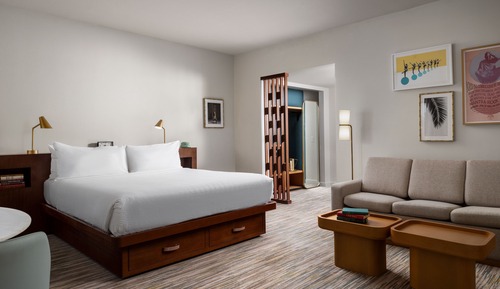 Habitación, 1 cama de matrimonio grande con sofá cama