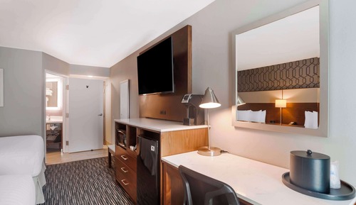 Habitación estándar, 2 camas de matrimonio, no fumadores, frigorífico y microondas