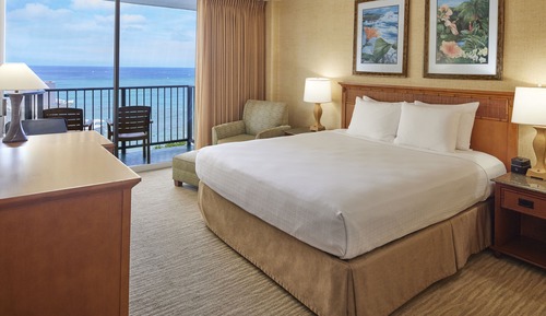Habitación Deluxe, 1 cama de matrimonio grande con sofá cama, vistas al mar, en esquina