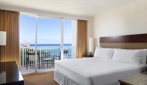 Habitación, 1 cama de matrimonio grande, vistas al mar (Accessible)