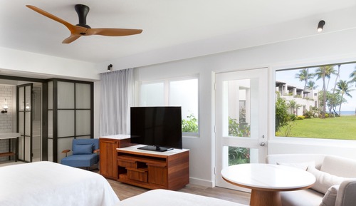 Habitación, 2 camas dobles, no fumadores, vistas al mar