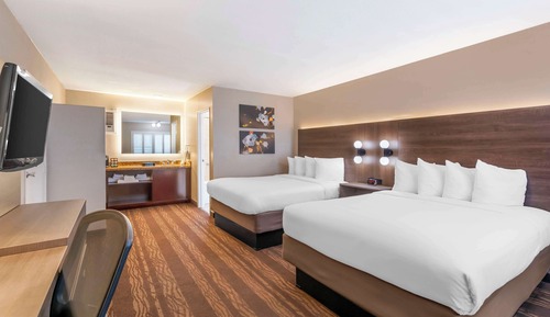 Habitación estándar, 2 camas de matrimonio, no fumadores, frigorífico y microondas