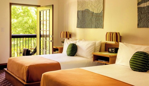 Habitación, 2 camas de matrimonio, balcón