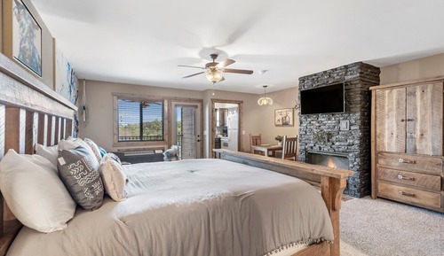 Estudio Deluxe, 1 cama de matrimonio grande, vistas al lago