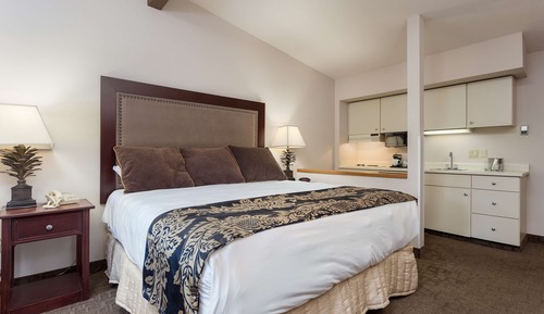 Habitación ejecutiva, 1 cama de matrimonio grande, cocina básica, vistas al río
