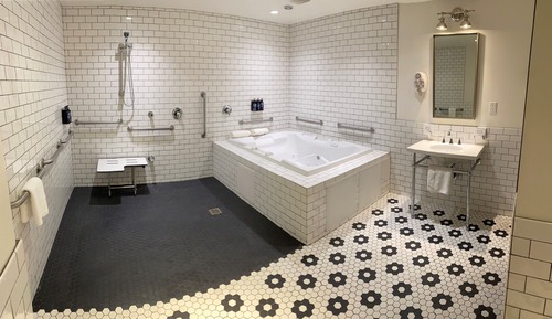 Habitación Premium, 2 camas de matrimonio, ducha adaptada, bañera de hidromasaje