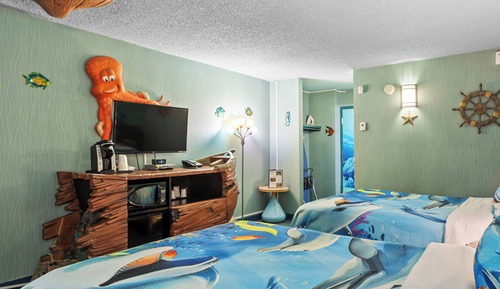 Habitación, 2 camas de matrimonio, no fumadores (Under The Sea Theme)