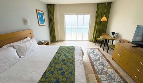 Habitación superior, 1 cama de matrimonio grande, vistas al mar