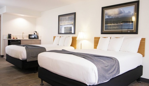 Habitación básica, 2 camas de matrimonio, no fumadores