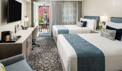Deluxe Guest Room, Toulose Street View, 2 Queen Beds, Balcony