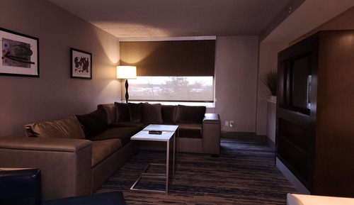 Suite, 1 cama de matrimonio grande, no fumadores, frigorífico (Living Room;with Sofabed)