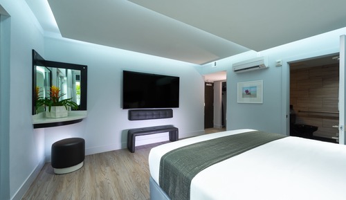 Habitación Premier, 1 cama de matrimonio grande, balcón, vistas al jardín