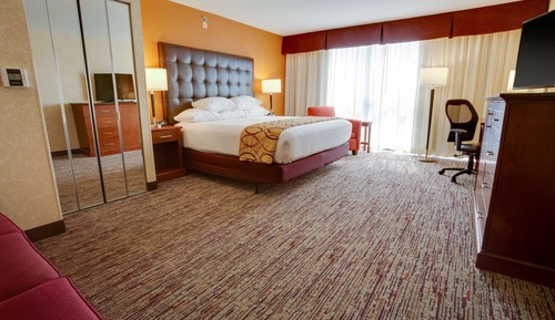 Habitación Deluxe, 1 cama de matrimonio grande con sofá cama, frigorífico y microondas