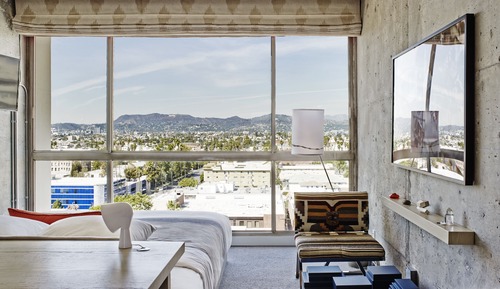 Habitación, 1 cama de matrimonio grande, con vistas (High-level Hollywood Hills View)