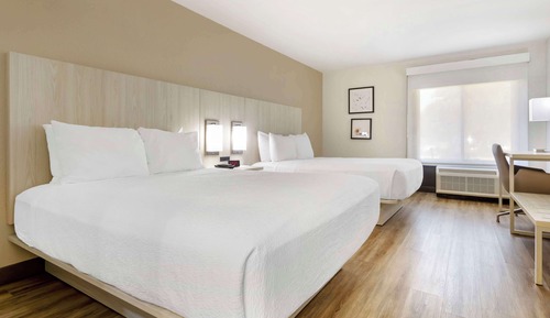 Habitación estándar, 2 camas de matrimonio, no fumadores, frigorífico y microondas