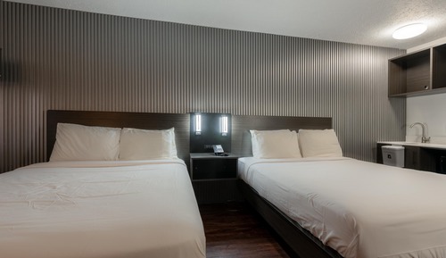 Habitación Deluxe, 2 camas de matrimonio, no fumadores, frigorífico y microondas