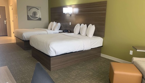 Habitación estándar, 2 camas de matrimonio, accesible para personas con discapacidad, no fumadores