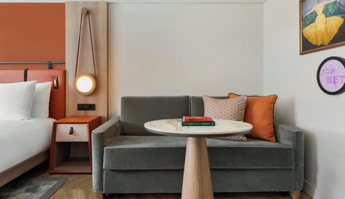 Habitación Deluxe, 1 cama de matrimonio grande con sofá cama