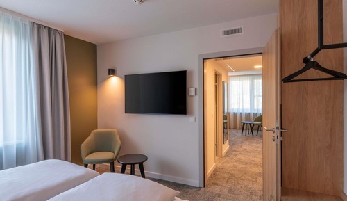 Suite junior, 1 cama de matrimonio grande con sofá cama