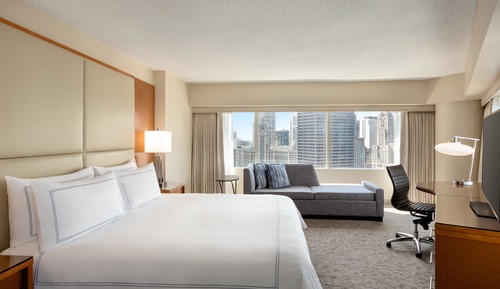 Habitación Premier, 1 cama de matrimonio grande, vistas a la ciudad, en esquina