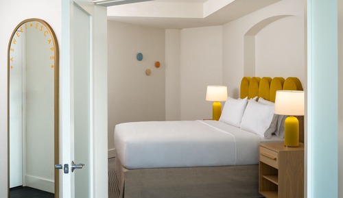 Suite ejecutiva, 1 cama de matrimonio grande con sofá cama, no fumadores, vistas a la ciudad
