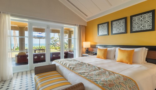 Villa de lujo, 1 cama de matrimonio grande, vistas al mar (Goan)