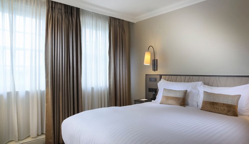 Habitación doble superior, 1 cama de matrimonio, baño privado, vistas a la ciudad