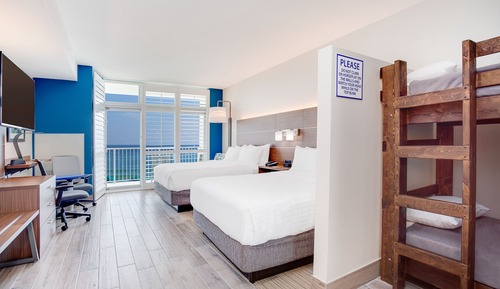 Habitación estándar, varias camas, frente al mar