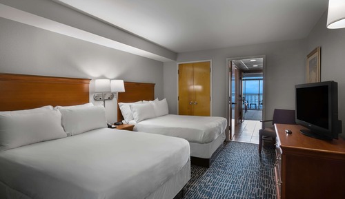 Suite estudio, 2 camas dobles, cocina, frente al mar (Living Room, Full Kitchen)