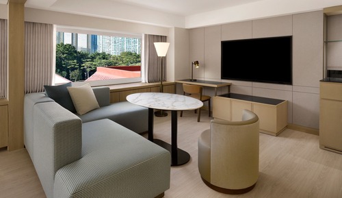 Deluxe Family Ondol Suite, 1 Bedroom Suite, 1 King and 1 Twin, Dongbaek Park view