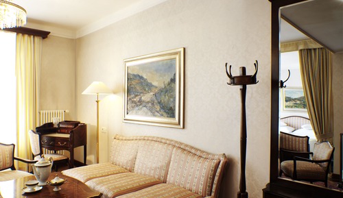 Suite, balcón, vistas al lago