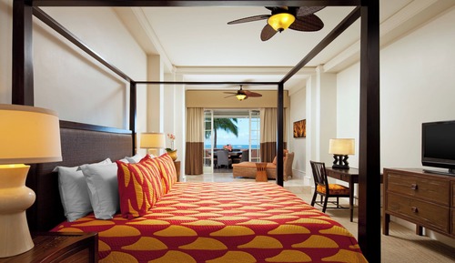 Suite, 1 cama de matrimonio grande con sofá cama, frente al mar