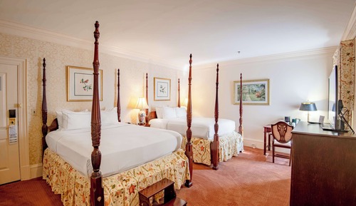 Habitación, 2 camas de matrimonio, bañera de hidromasaje