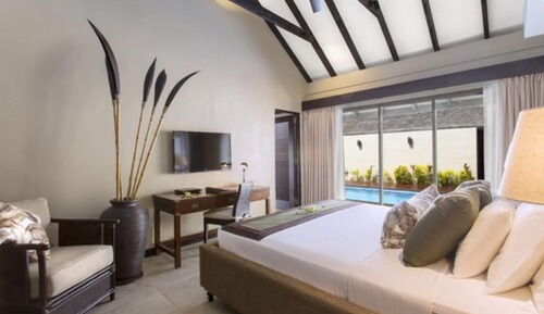 Habitación, 1 cama de matrimonio grande, piscina privada, vistas a la laguna (Pacific Pool Villa)
