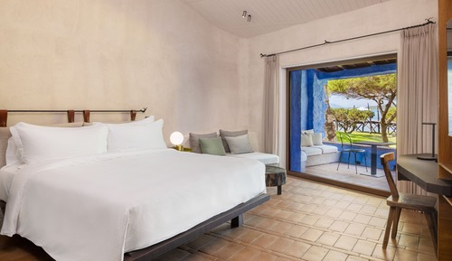 Habitación Deluxe, 1 cama de matrimonio grande, terraza, vistas al jardín