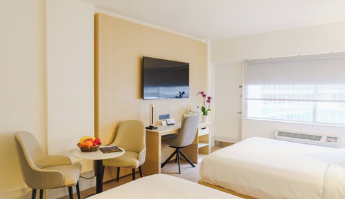 Habitación Premium, 2 camas de matrimonio, vistas parciales al mar