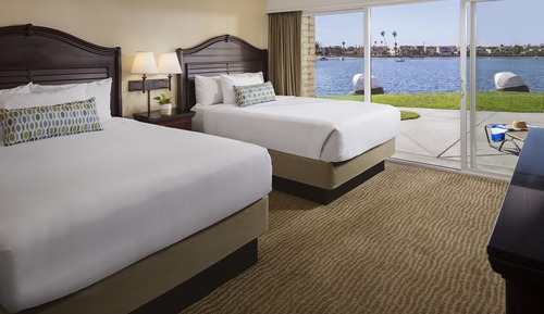 Habitación Deluxe, 2 camas dobles, vistas a la bahía (Bay Front Queens Connecting 1st Floor)
