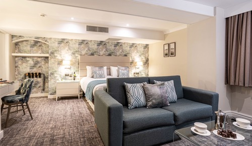 Suite junior, 1 cama de matrimonio grande con sofá cama, no fumadores (with Sofabed)