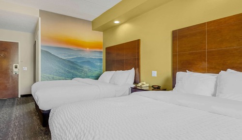 Habitación estándar, 2 camas de matrimonio, no fumadores