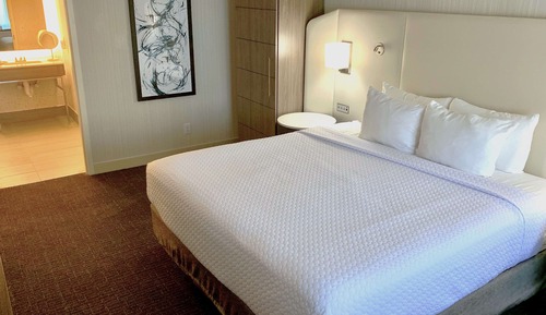 Suite, 1 cama de matrimonio grande (Mobility Roll in Shower One Bedroom)