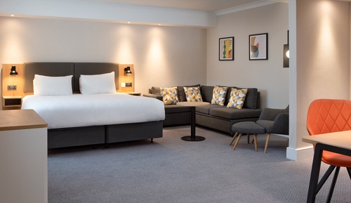 Habitación estándar, 1 cama de matrimonio grande con sofá cama