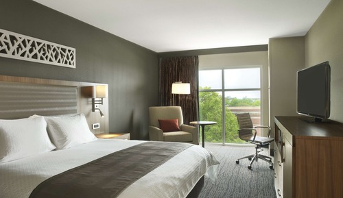Habitación, 1 cama de matrimonio grande con sofá cama, vistas a la ciudad