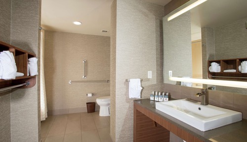 Habitación, 2 camas de matrimonio, accesible para personas con discapacidad, bañera