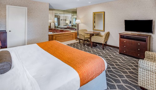 Suite estudio, 1 cama de matrimonio grande, no fumadores, bañera de hidromasaje