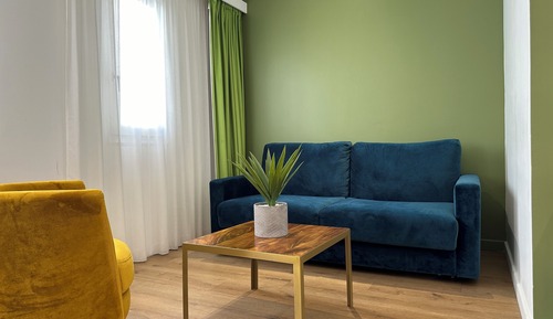 Habitación familiar, 1 cama de matrimonio con sofá cama, balcón, vistas al mar