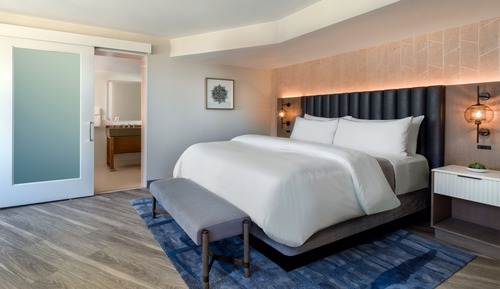 Suite de lujo, 1 cama de matrimonio grande con sofá cama, vistas a la bahía
