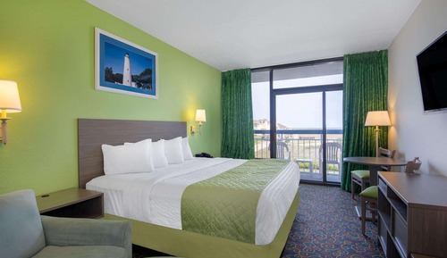 Habitación estándar, 1 cama de matrimonio grande, no fumadores, vistas parciales al mar (No Pets)