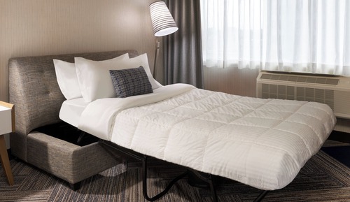 Habitación, 1 cama de matrimonio grande con sofá cama, no fumadores, vistas a la ciudad
