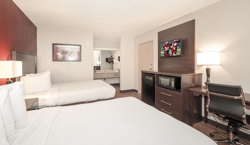 Habitación superior, 2 camas de matrimonio, accesible para personas con discapacidad, no fumadores