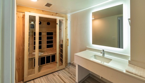 Suite, 1 cama de matrimonio grande, no fumadores, cocina básica (Walk-in Shower;with Sofabed)